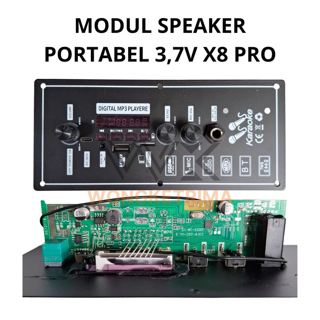 Modul Audio Amplifier 7.4V Bluetooth Untuk Speaker Portable