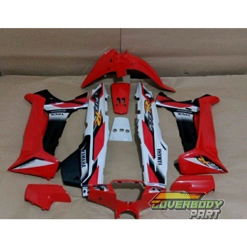 PROMO COVER BODY FULL SET HALUS YAMAHA FIZ R FIS R F1Z R 2001 MERAH PUTIH