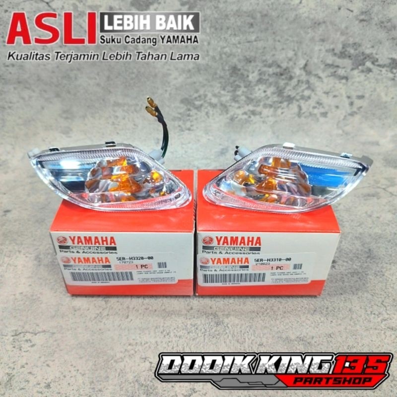 FRANCISS.ID LAMPU SEIN SEN DEPAN F1ZR FIZR KANAN KIRI ORIGINAL YAMAHA | 5ER-H3310-00 | 5ER-H3320-00