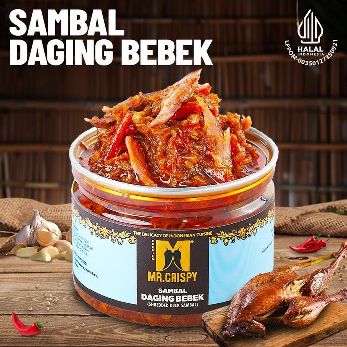 Sambal Daging Bebek/Ayam/Sapi/Sambel Mr.Crispy - DAGING BEBEK