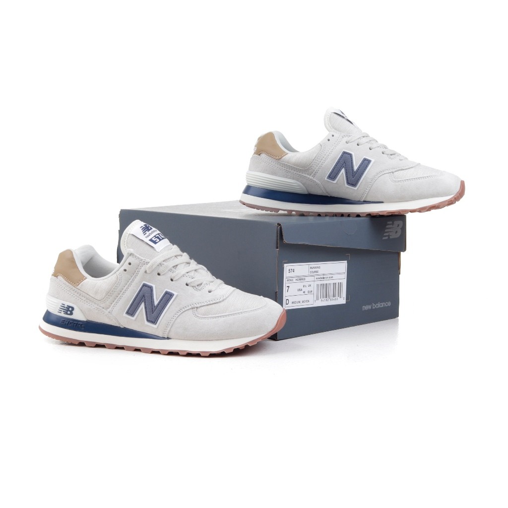 Sepatu  New Balance ML574LGI Beige Navy - NB 574