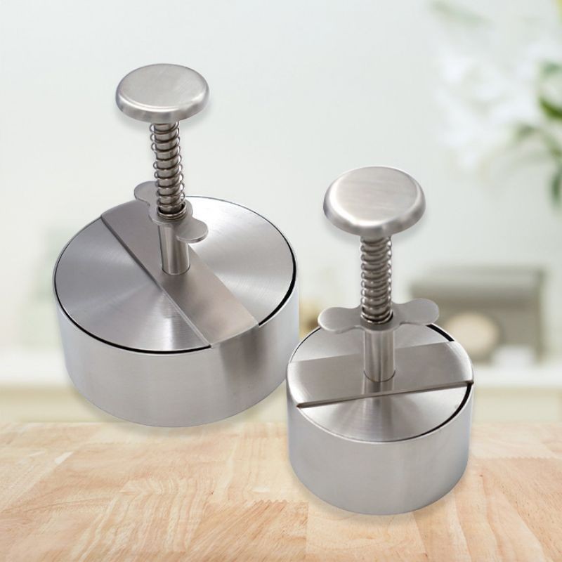 Alat Press Burger Stainless Steel Serbaguna Burger Press Alat Cetak Daging Pembuat Patty Burger