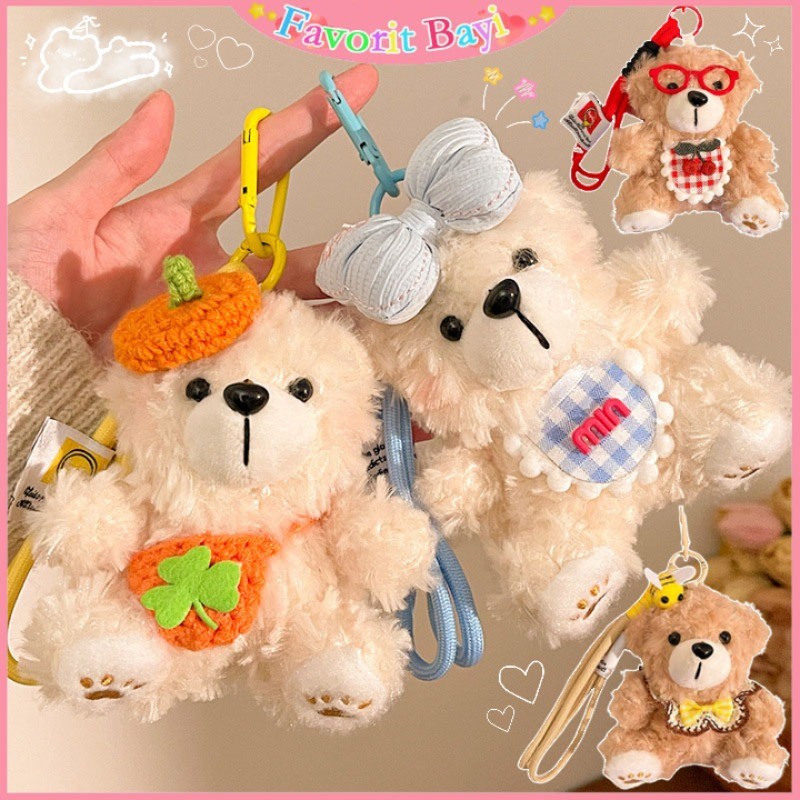 Gantungan Tas Boneka Beruang Lucu Boneka Beruang Teddy Gantungan Tas Lucu Gantungan Kunci Hadiah Ula