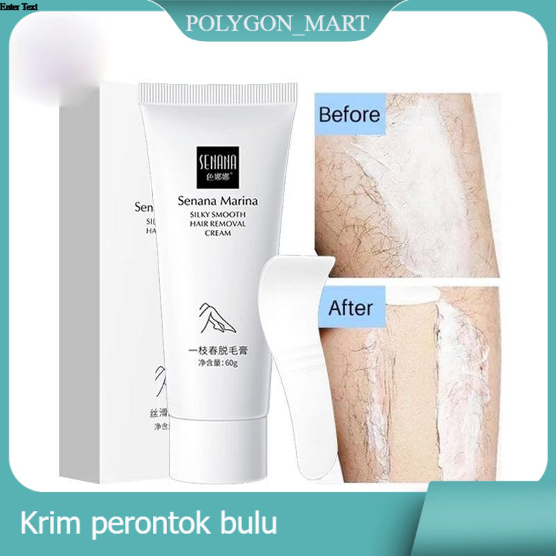 Senana Marina Hair Removal Krim | Perontok Bulu Lembut & Melembapkan


