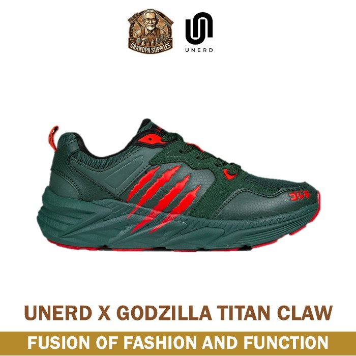 Sepatu Unerd JB x Godzilla Titan Claw Sepatu Sneakers Sepatu Casual Unerd Pria Wanita