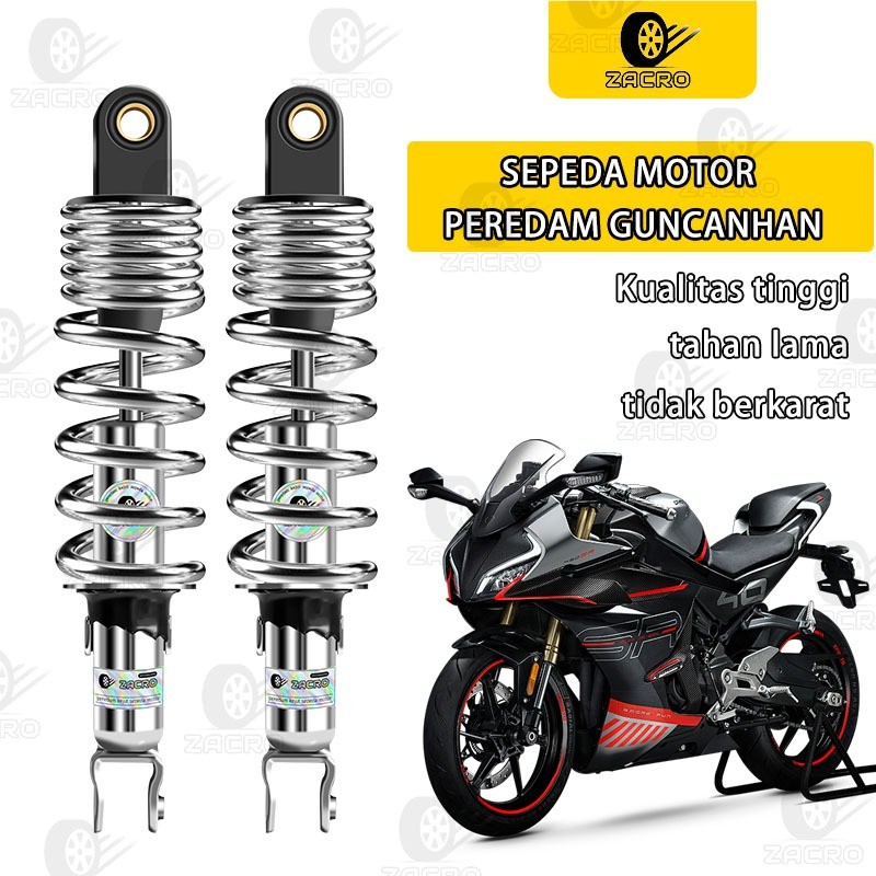 ZACRO Universal Shock Absorber Sepeda motor Buffer Rear Shock Absorber tahan lama 290mm