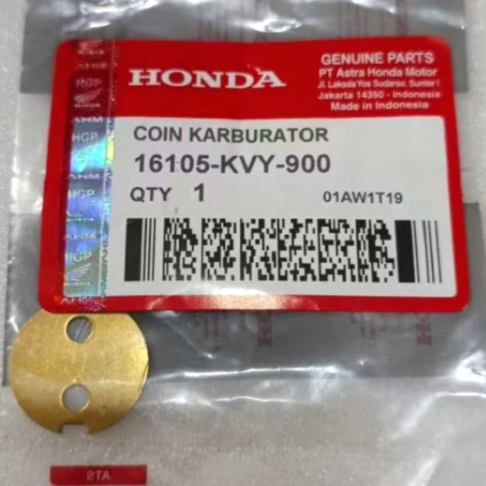 Koin Coin Karburator Karbu Beat / Scoopy / Spacy / Vario 110 Old Lama - KVY
