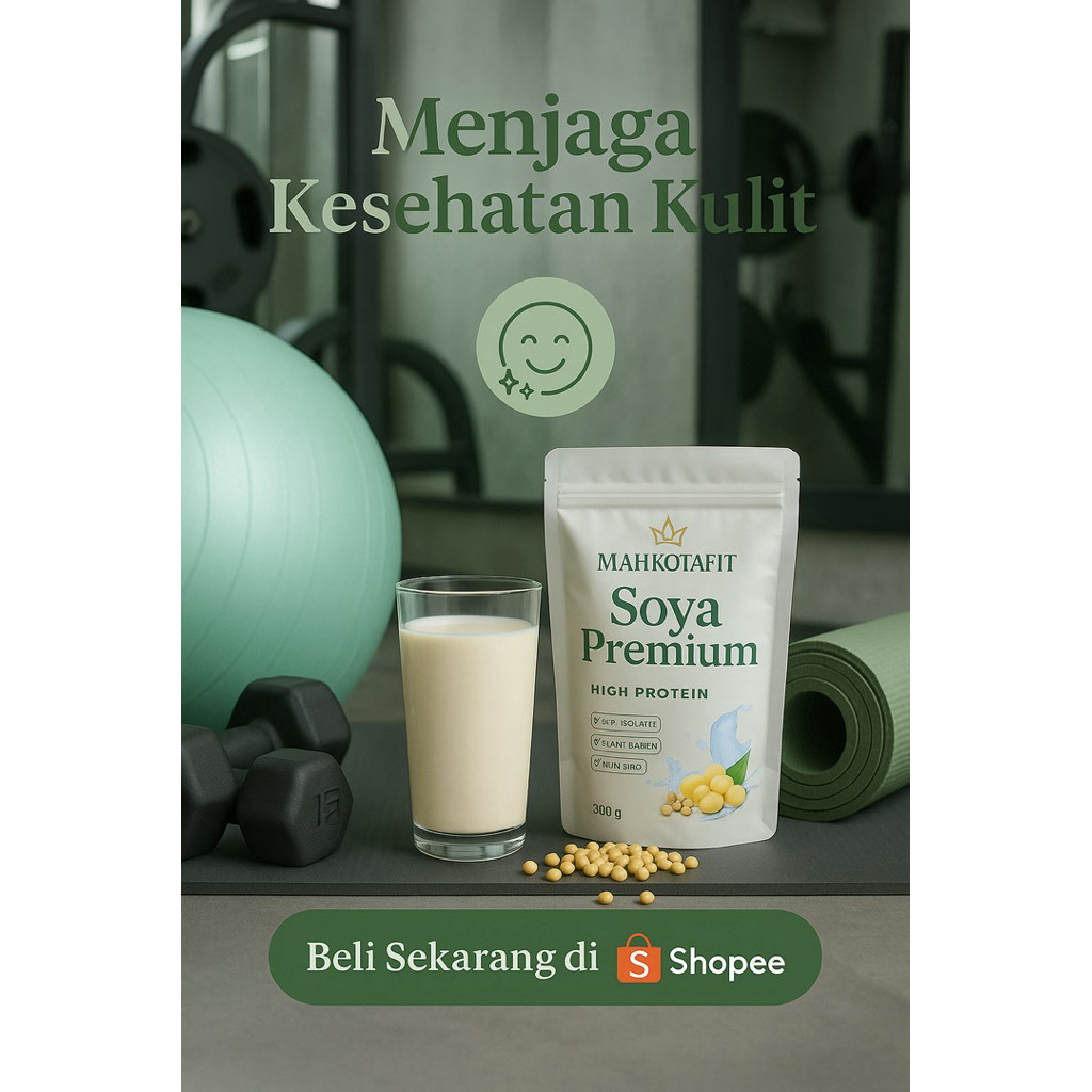 SUSU KEDELAI BUBUK MAHKOTA FIT SUPLEMEN TINGGI PROTEIN