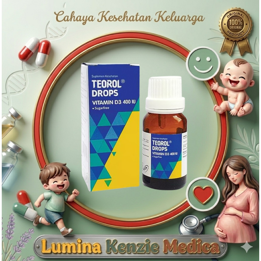 Teorol Drops Vitamin D3 400 IU - Vitamin D3 Untuk bayi Newborn