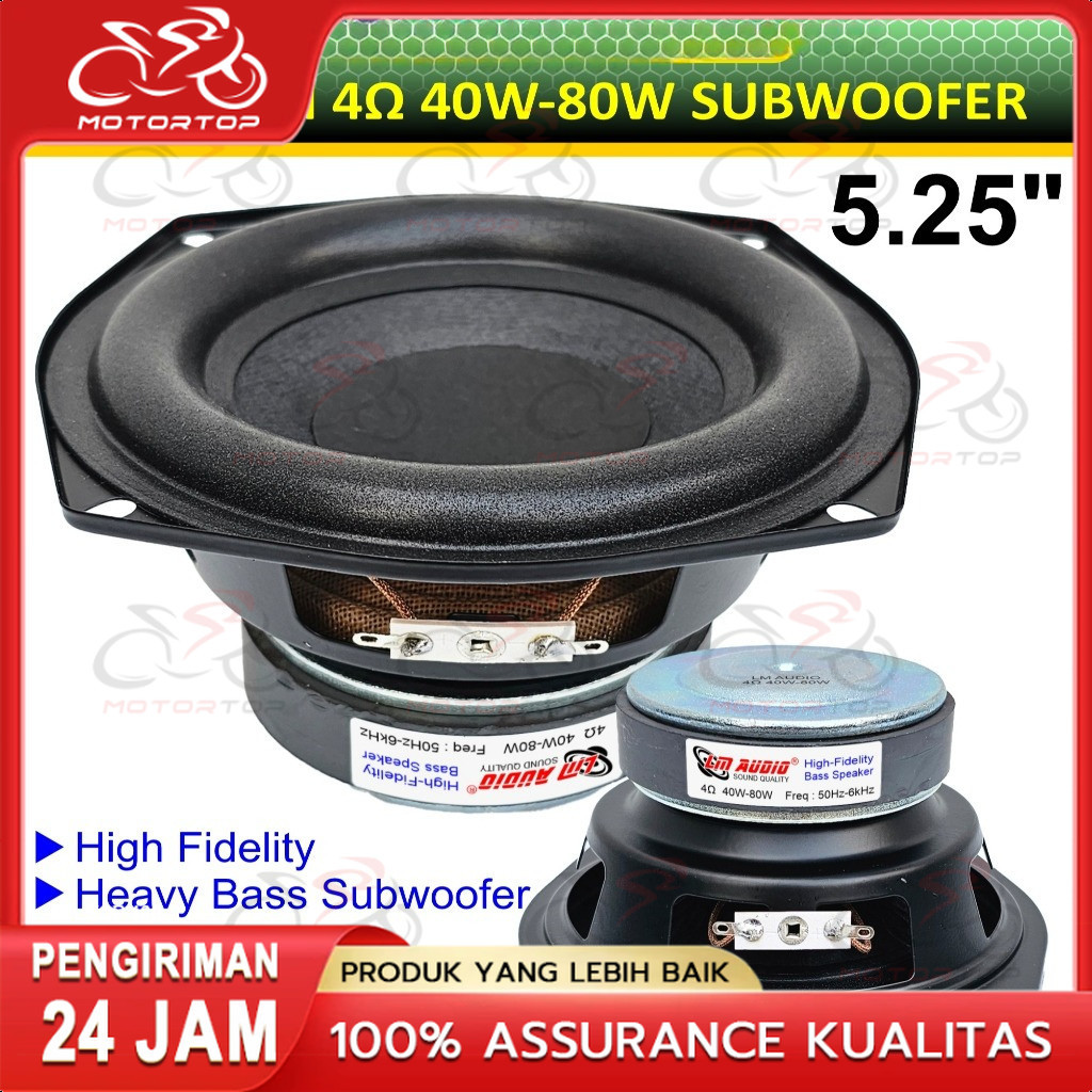 Speaker 5.25" inch Subwoofer 40W-80W 4 ohm Woofer Bass Speker LM-5247/Speaker 6.5 inch Subwoofer 150