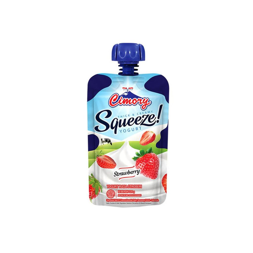 Cimory Squeeze Yogurt Strawberry 120gr