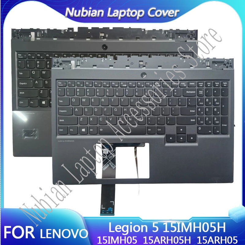 New For Lenovo Legion 5-15IMH05H -15IMH05 -15ARH05H -15ARH05 Backlit US Keyboard With Palmrest Upper