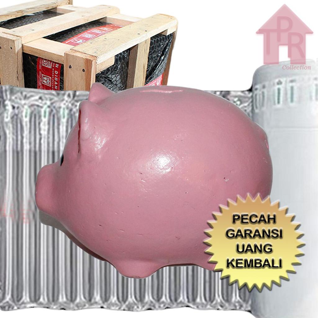Celengan Tanah Liat Babi Piggy bank Kerajinan Berkualitas Desain Lucu Cocok untuk Anak dan Koleksi H