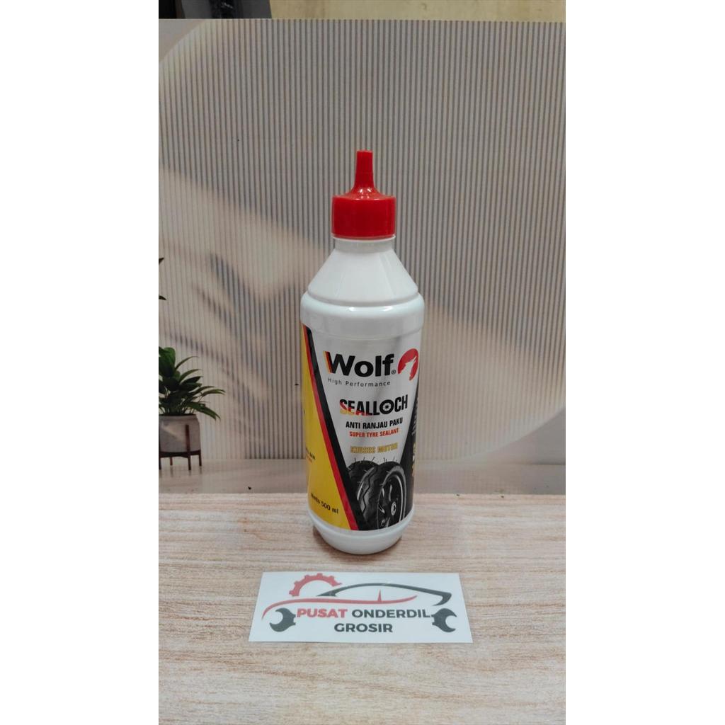 Cairan Tubles Tubeless Tambal Ban Sealloch Wolf Mobil Motor 500ml