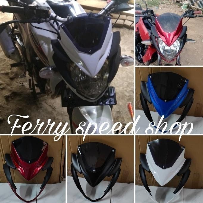 Cover Headlamp Byson Karbu Plus Visor / Kedok Lampu Depan Byson 0510