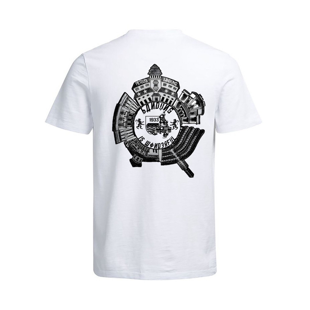 Kaos Tshirt Casual Persib Bandung Is Wonderful Vol.2 Tee White Bahan Tebal Cotton Combed 24s Kaos Di