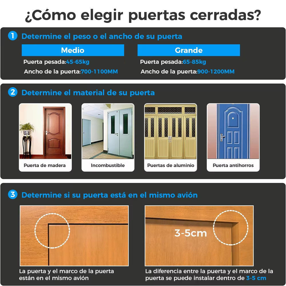 Strong Door Closer Alat Penutup Pintu Otomatis Door Closer 45Kg Door Closer Pintu Household Besi