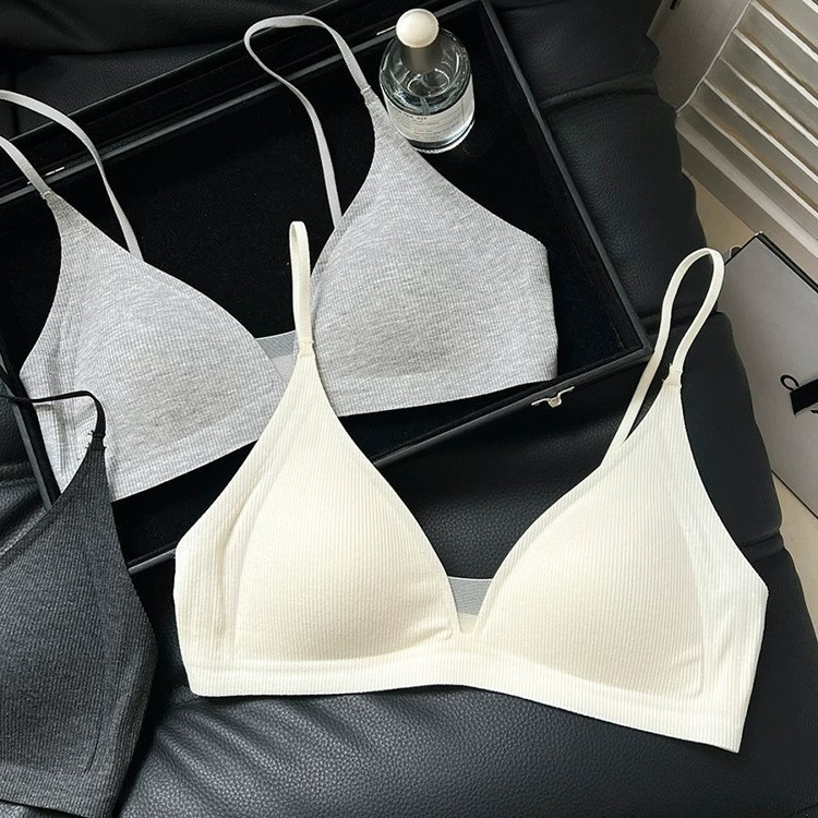 Bra tanpa jahitan untuk wanita, membuat payudara besar tampak lebih kecil, tanpa kawat.