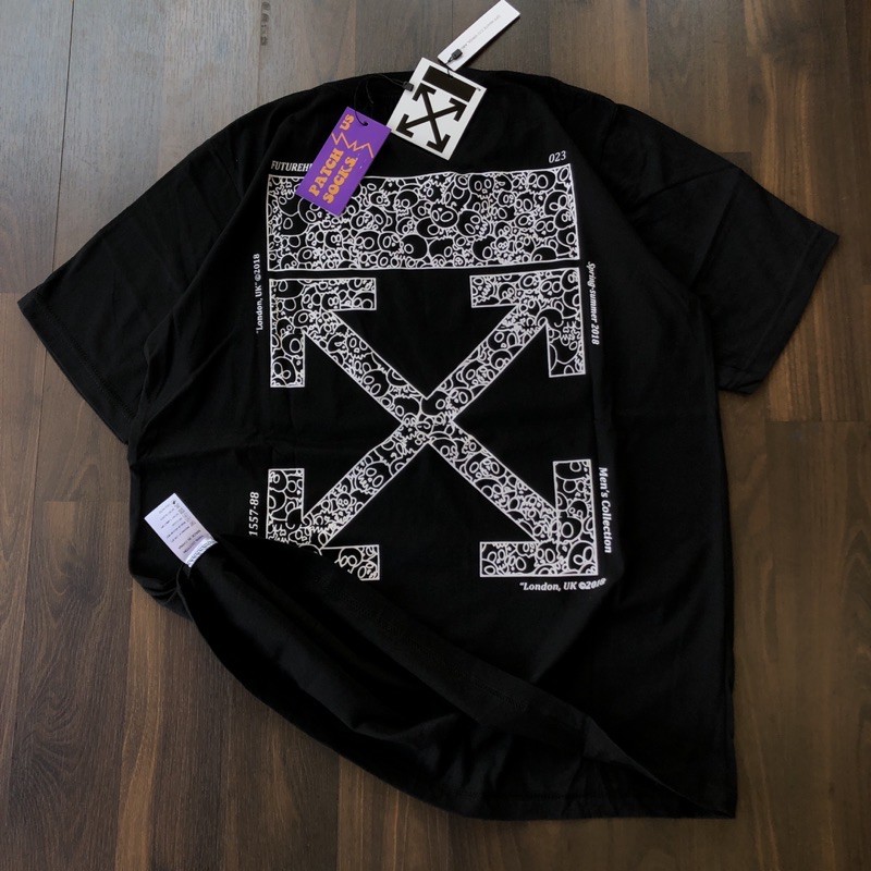 KAOS OFF WHITE - TENKORANG LOGO HITAM MIRROR 1:1 ORIGINAL TSHIRT OFF WHITE OVERSIZE