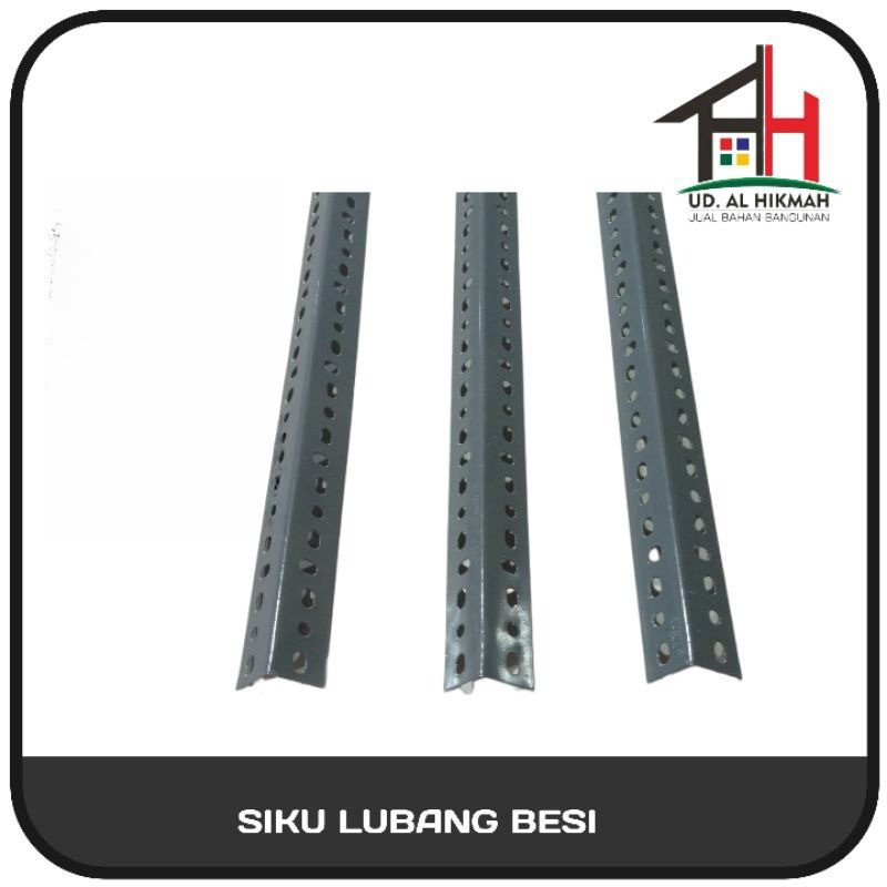 Siku Lubang  BESI 3 Meter Tebal 1 MM - SIKU Rak Besi