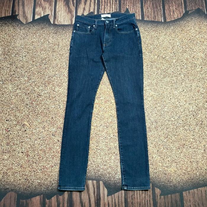 .celana panjang jeans pria GAP 1969 SKINNY fit denim stretch blue washed size 26-29  140(102X72-