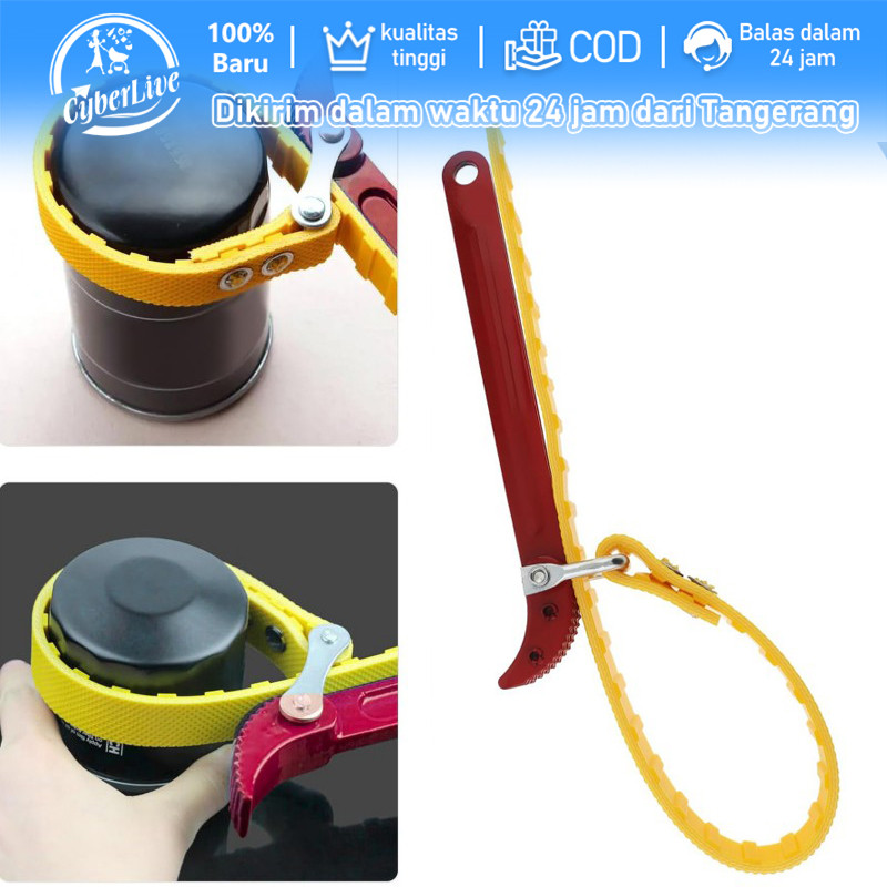Kunci Oli Filter Kulit Sabuk Universal 12" Oli Filter Wrench Kunci Pembuka Filter Oli Mobil Oli Filt