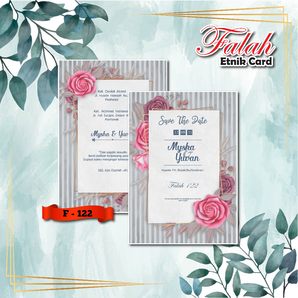 Blangko Undangan  Falah Kode F 122