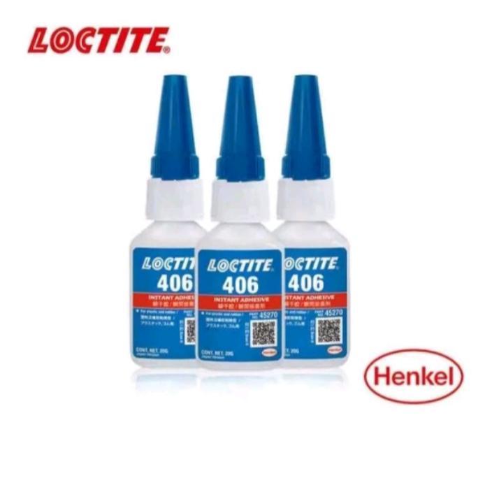 LEM LOCTITE 406 Lem Super Plastik - Karet 20gr