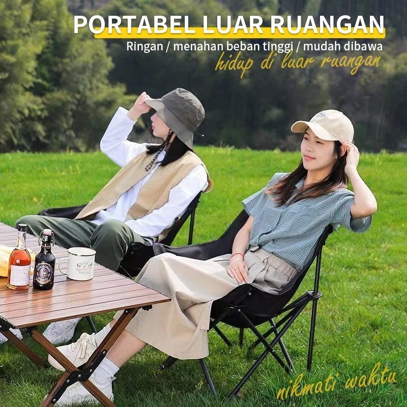 Kursi Lipat Portable - Kursi Lipat Outdoor Camping beban maks 150 kg