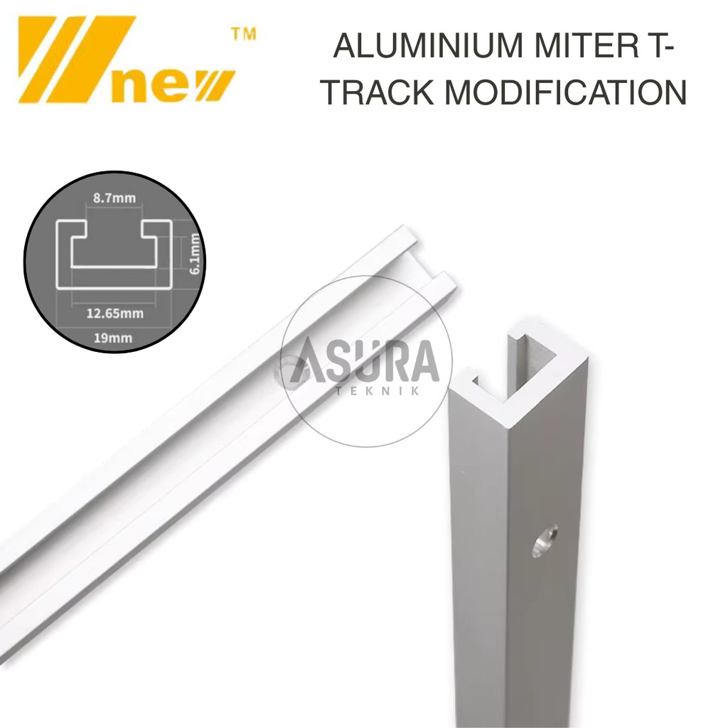 ALUMINIUM MITER MODIFICATION T-TRACK WNEW FOR TABLE SAW ROUTER AND JIG 60CM 100CM NEW