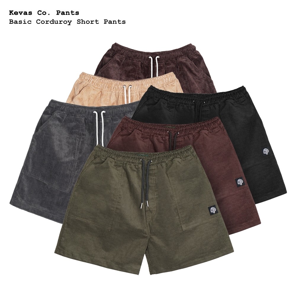 Kevas Basic Corduroy Short Pants