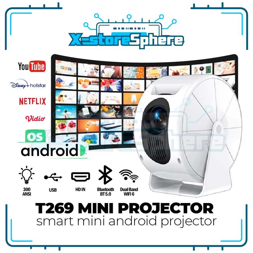 Proyektor T269 Mini Smart Android 4K Full HD-xstoresphere