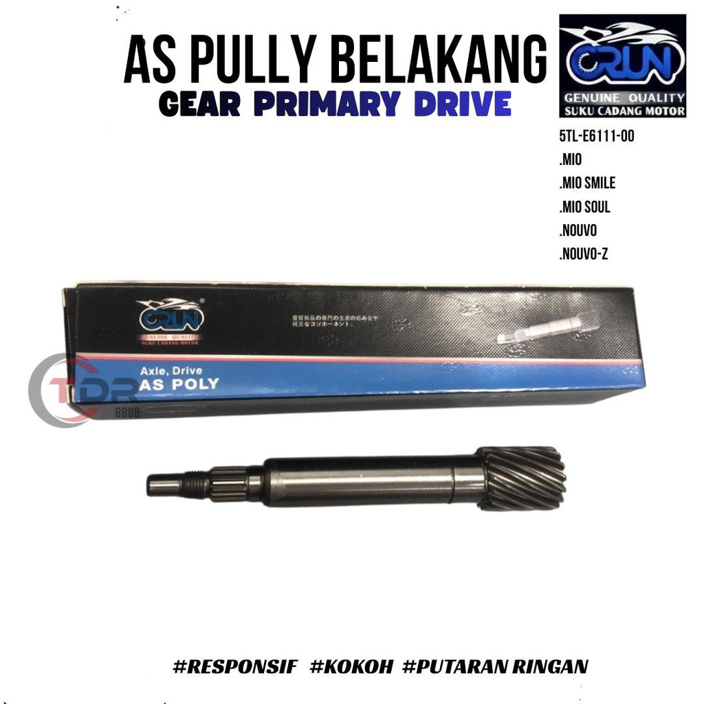5LW-E6111-00 CRUN As Pully /As Poly /As Pulley Yamaha MIO /MIO SOUL /MIO NEW /MIO SMILE /NOUVO Z