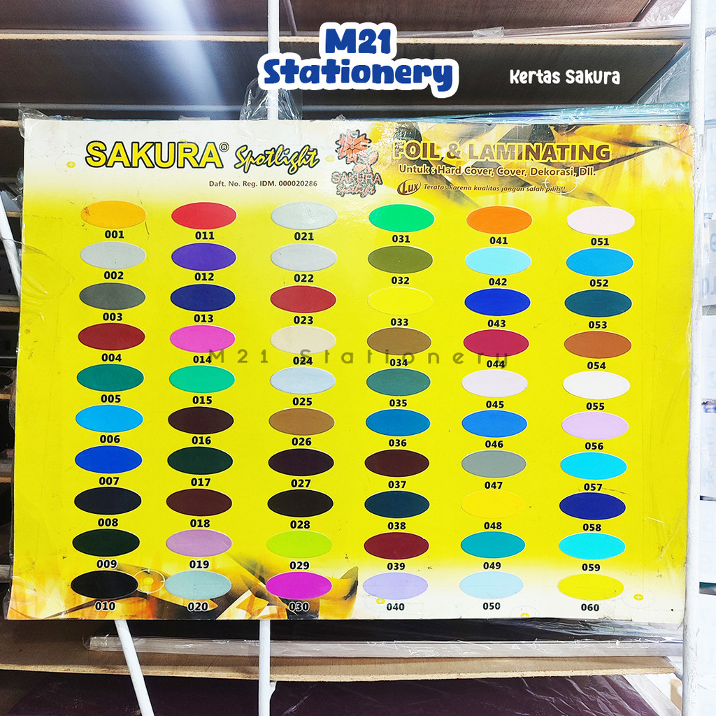 (1 PCS) KERTAS SAKURA SA22 / ORIGINAL KARTON PRAKARYA WARNA WARNI PAPER COVER JILID CRAFT ALAT TULIS