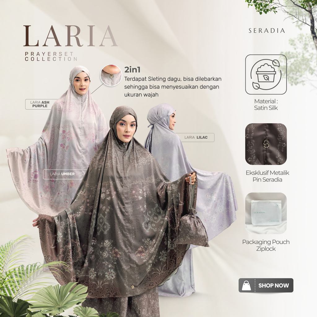 Seradia - Mukena Motif Laria 2in1