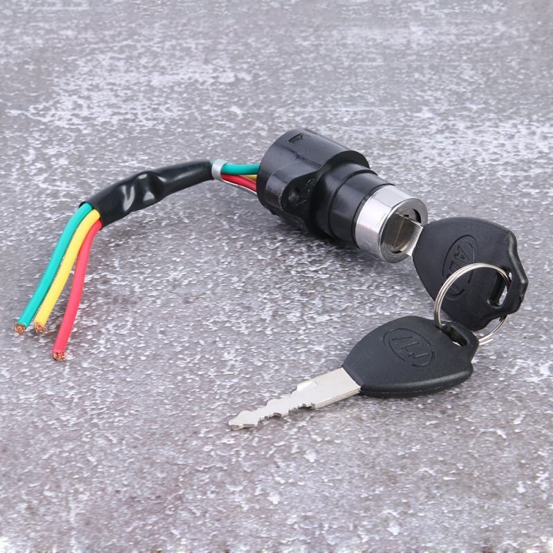 Kunci Kontak Skuter Elektrik 3 Kabel Switch On Off Mobilan 2 Steep Sepeda Listrik Aki Kunci Kontak