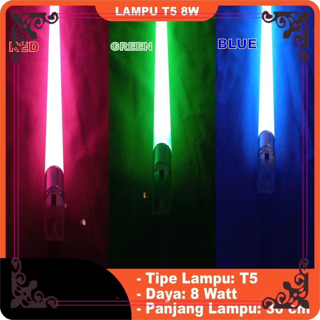 Isi / Refill Lampu T5 8 Watt/14watt/21watt/28watt/35watt  8w/14w/21w/28w/35w lampu neon TL