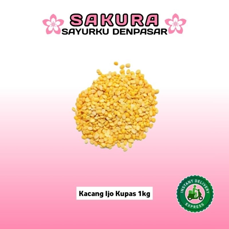 Kacang Ijo Kupas / kacang hijau kupas