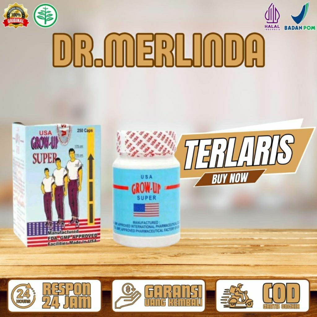 GROW UP SUPER USA ASLI ORIGINAL OBAT PENINGGI BADAN AMPUH TERBAIK