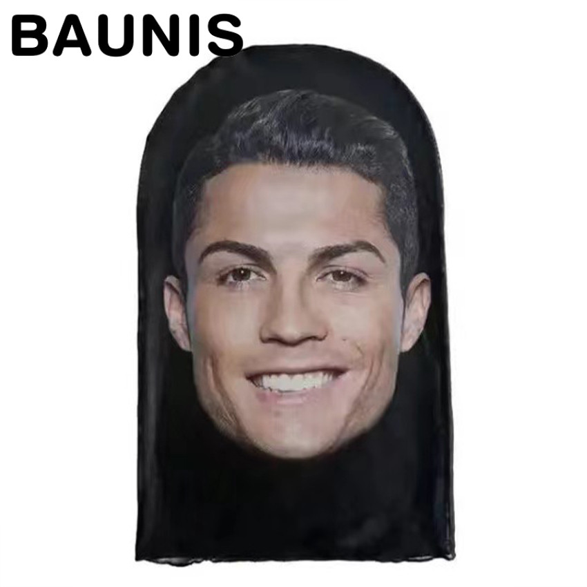 Baunis Topeng Penutup Kepala 3D Balaclava Mask Masker Full Face Motif Lionel Messi, Cristiano Ronald