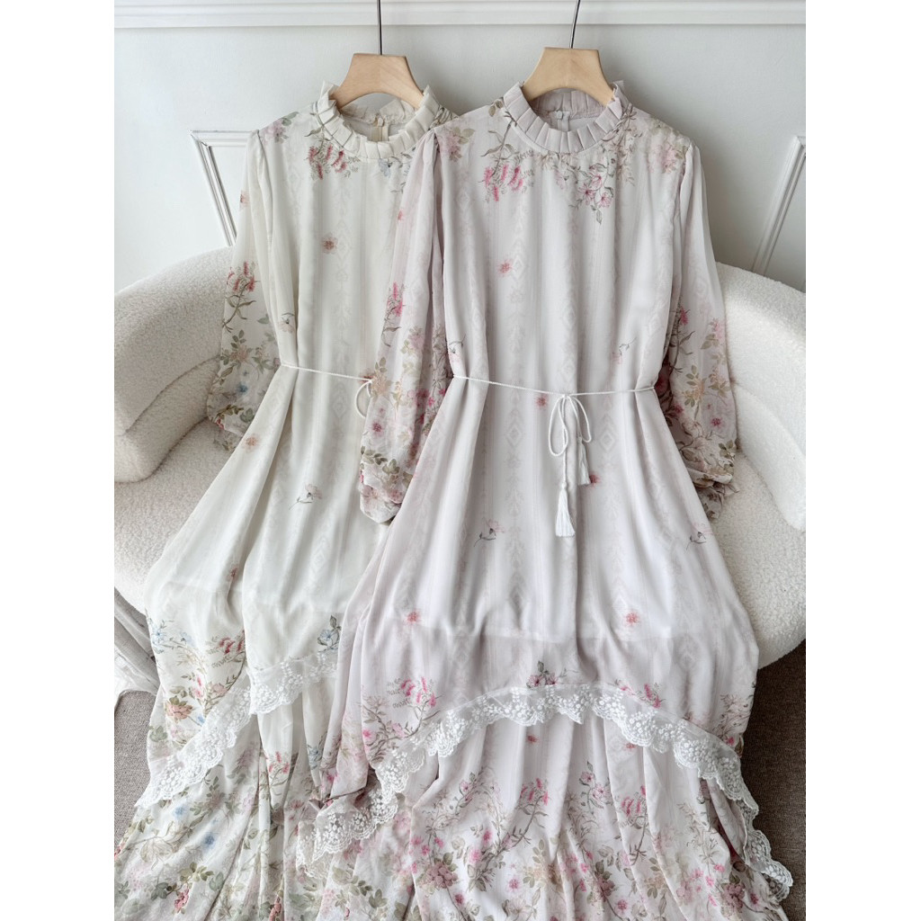 CANDY LADY Azmera Lace Maxi / Gamis Wanita Terbaru Dress Ceruty Bestseller Gamis Lebaran Terlaris 20