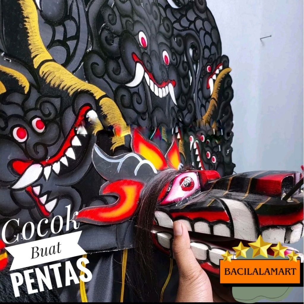 Barongan Reog Kayu Asli Anak | Ukiran Rapi Ponorogo – Ringan & Kuat untuk Pentas BLM