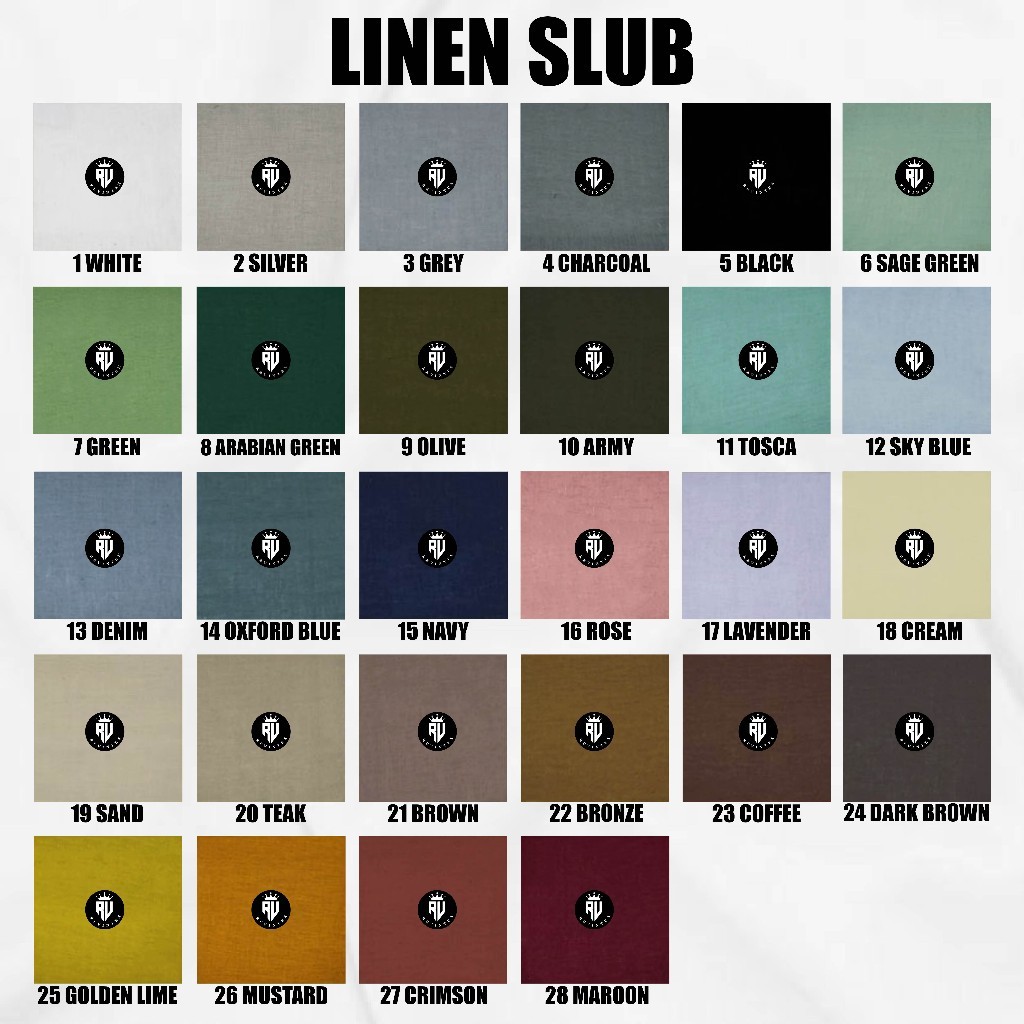 Kain Linen Slub IMPORT PREMIUM Grade A - REVINTEX BANDUNG