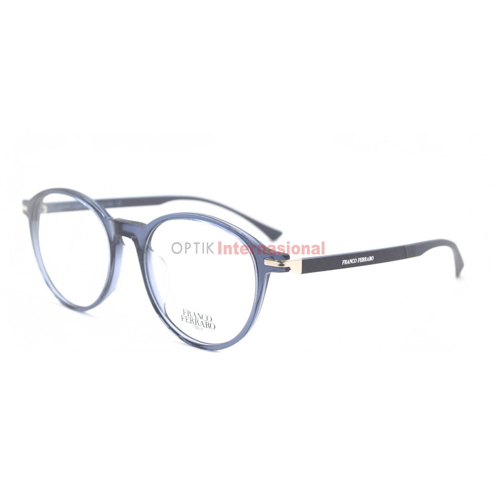 FRANCO FERRARO ITALY FF216 Frame Oval Kacamata Branded Italy Unisex Original