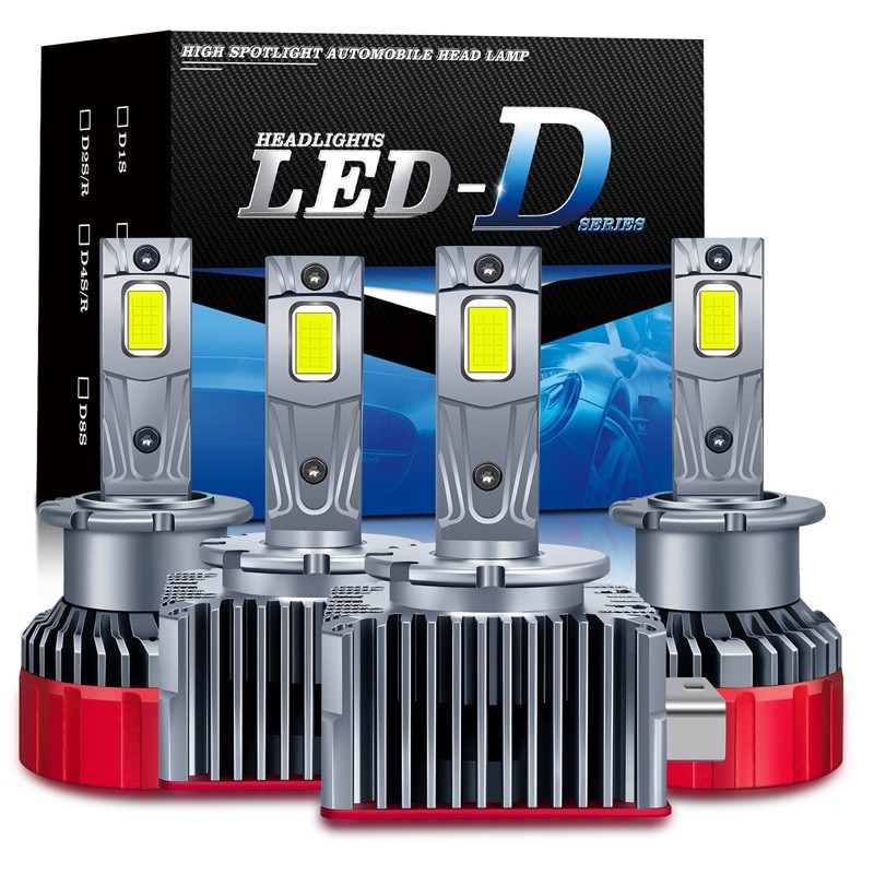 2PCS D1S LED Car headlight Double Copper Tube D2S D3S D4S D5S HID Headlight Bulb Car Turbo LED CSP L