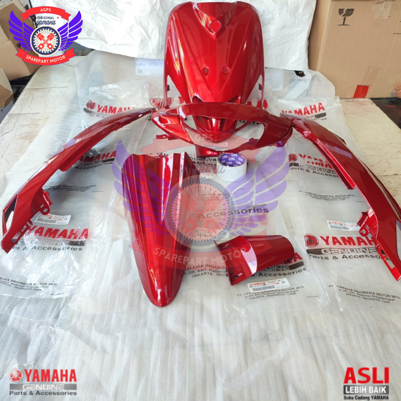 FULL BODY HALUS MIO SPORTY MERAH MAROON ORIGINAL YAMAHA