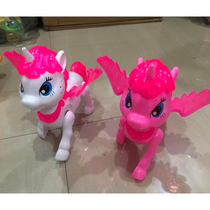 Mainan Kuda Poni Musik Baterai-Unicorn Baterai - Kuda poni