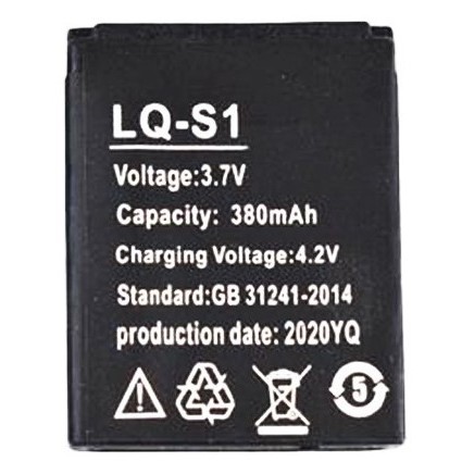 1pc Smart Watch Battery LQ-S1 3.7V 380mAh lithium Rechargeable Battery For Smart Watch QW09 DZ09 W8 