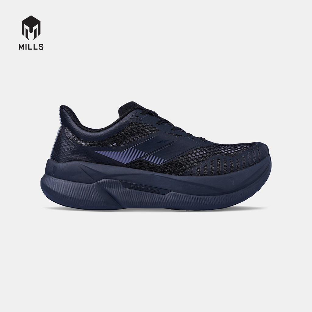 MILLS SEPATU LARI RUNNING SHOES ENERPRO ZENITH ALL.BLACK 9104513