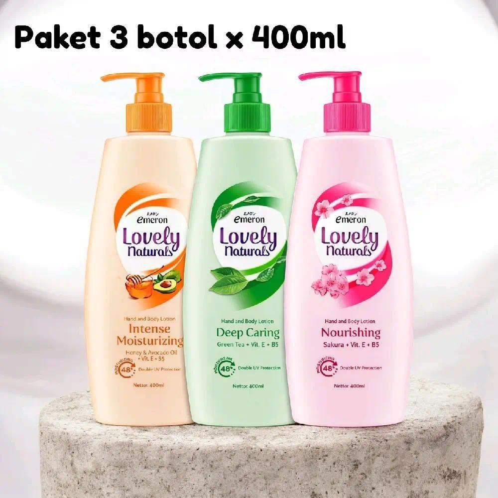2 PCS / 3 PCS Lovely Hand & Body Lotion 400ml - (VARIAN DI KIRIM SESUAI STOK) - Melembapkan Kulit Ta